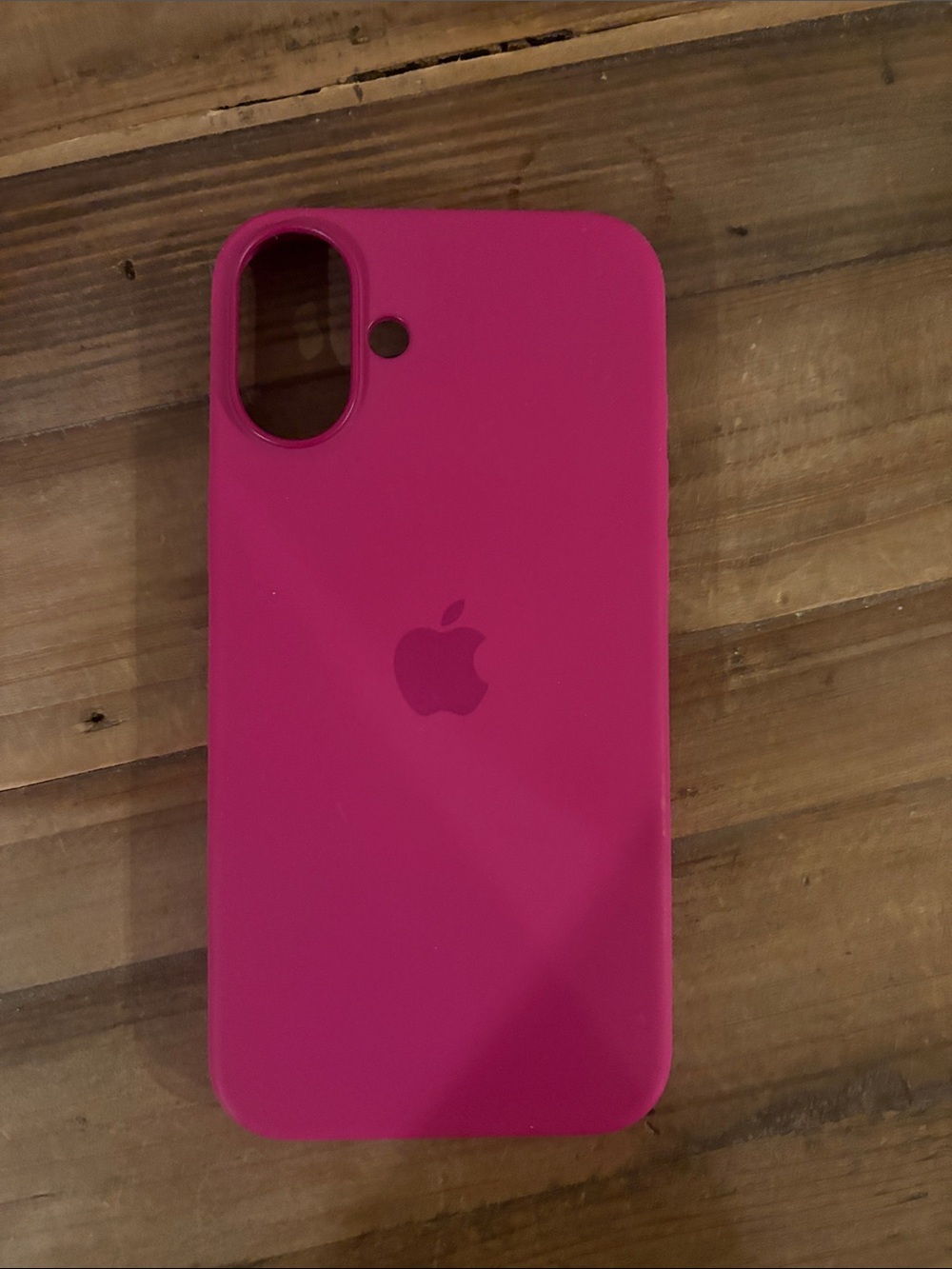 Apple Silicone iPhone Case - Hot Pink
